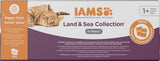 IAMS Delights Land & Sea Collection Mokré krmivo pro kočky - Sortiment masa a ryb Multipack v omáčce, mokré krmivo pro kočky od 1 roku, 72 x 85 g