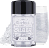 Kicofood, jedlé třpytky, 5 gramů, různé barvy Glitter Naty Shop Silver