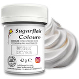 Potravinářské barvivo Sugarflair Max Concentrated White Extra, vysoce koncentrované potravinářské barvivo na marcipán a fondán, pastové barvivo Max Concentrate - 42 g