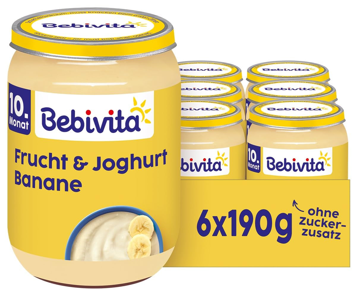 Banány s ovocem a jogurtem, 190g, balení 6 ks (6x190g)