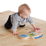 Hudební hračka Baby Einstein Magic Touch s dřevěným bubnem na 6 měsíců a hudební wobbler Up & Hape Penguin, barevná kolébavá melodie, hračka Roly-Poly na 6 měsíců a up Bebe Toys Naty Shop