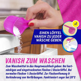 Vanish Oxi Action Powder Pink - 1,125 Kg - prášek na odstranění skvrn a zlepšení prádla bez chlóru - na barevné prádlo Prací prostředky Naty Shop