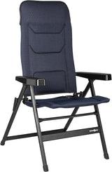 BRUNNER Rebel PRO (S-M-L) Skládací židle pro kempování, zahradu, terasu Vyrobeno z hliníku, nastavitelné do 5 poloh, nosnost až 150 kg, vysoké opěradlo, černé nebo modré Cestovní polštáře Naty Shop Výchozí název
