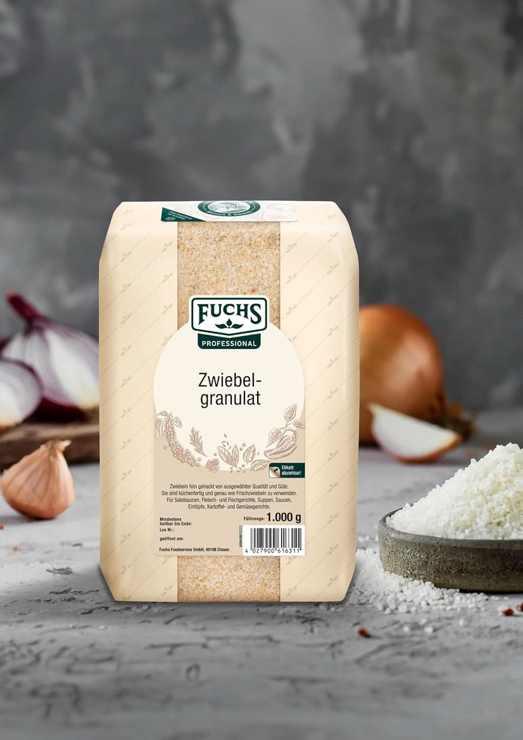 Fuchs Professional cibulové granule, 1 kg Spices Naty Shop