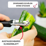 Westmark 29092270 Sparschäler Gallant, Pp/Tpe/Edelstahl, Schwarz / Rot, 16,5 X 3,7 X 2 Cm Škrabka Naty Shop