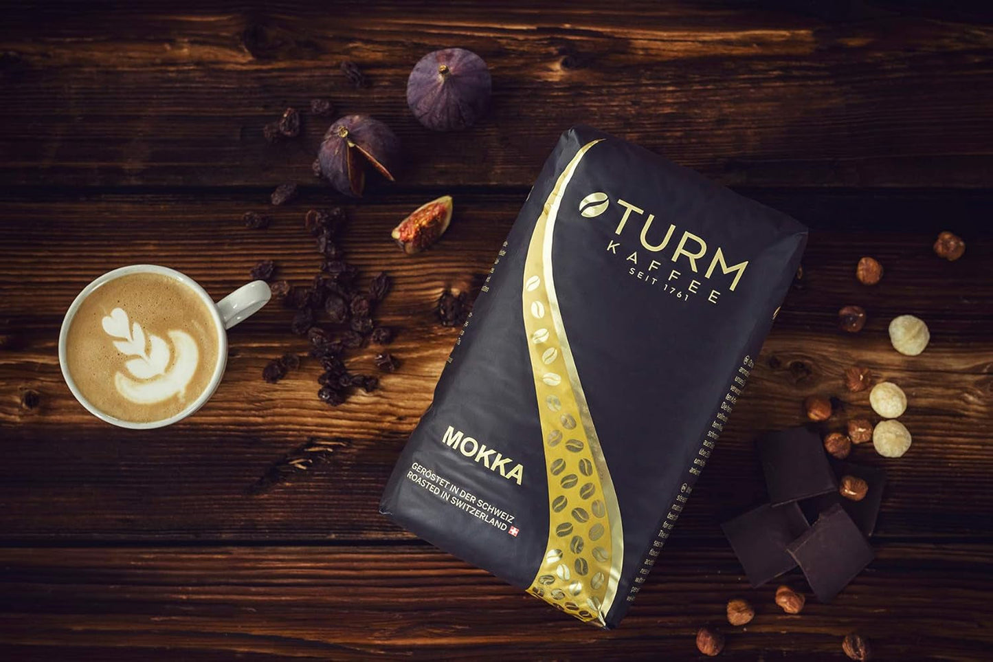 - Mocha 1000g | Silná káva pro Schümli a espresso z plně automatických strojů | Celá pražená kávová zrna | S 90 % zrn Arabica