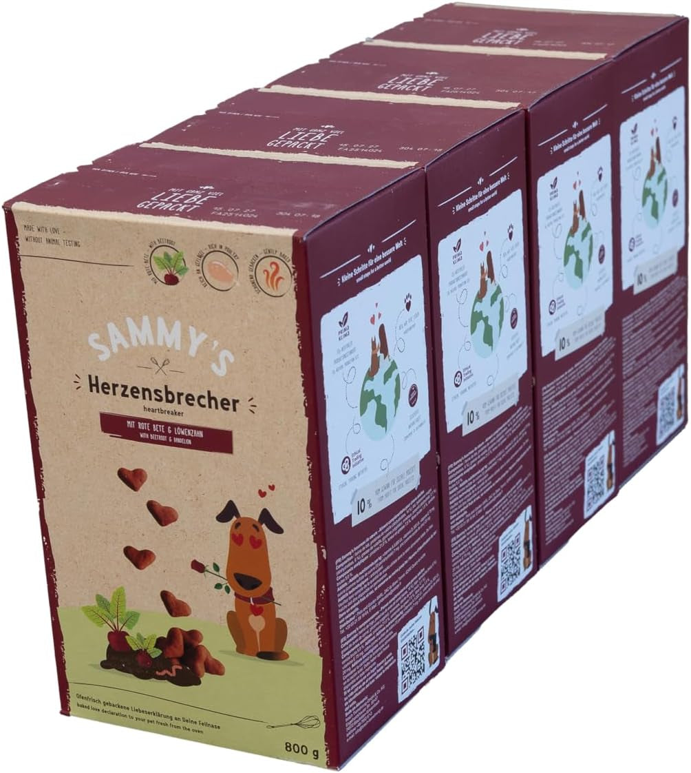 Sammyho müsli mince | Křupavé pečené svačiny pro psy | 5 obilných müsli mincí pro vašeho velkého chlupatého přítele (30 kg+) | 1 kg