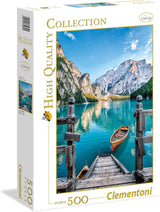 Clementoni 35039 Braies Lake - 500dílné puzzle od 9 let Barevné puzzle pro dospělé s výraznými barvami Dovednostní hra pro celou rodinu Pěkný dárek s nápadem Puzzle Naty Shop Výchozí název