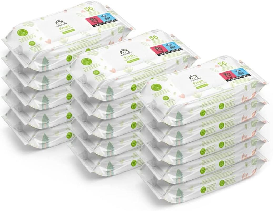 Čerstvé dětské ubrousky s Aloe Vera Mama Bear Naty Shop