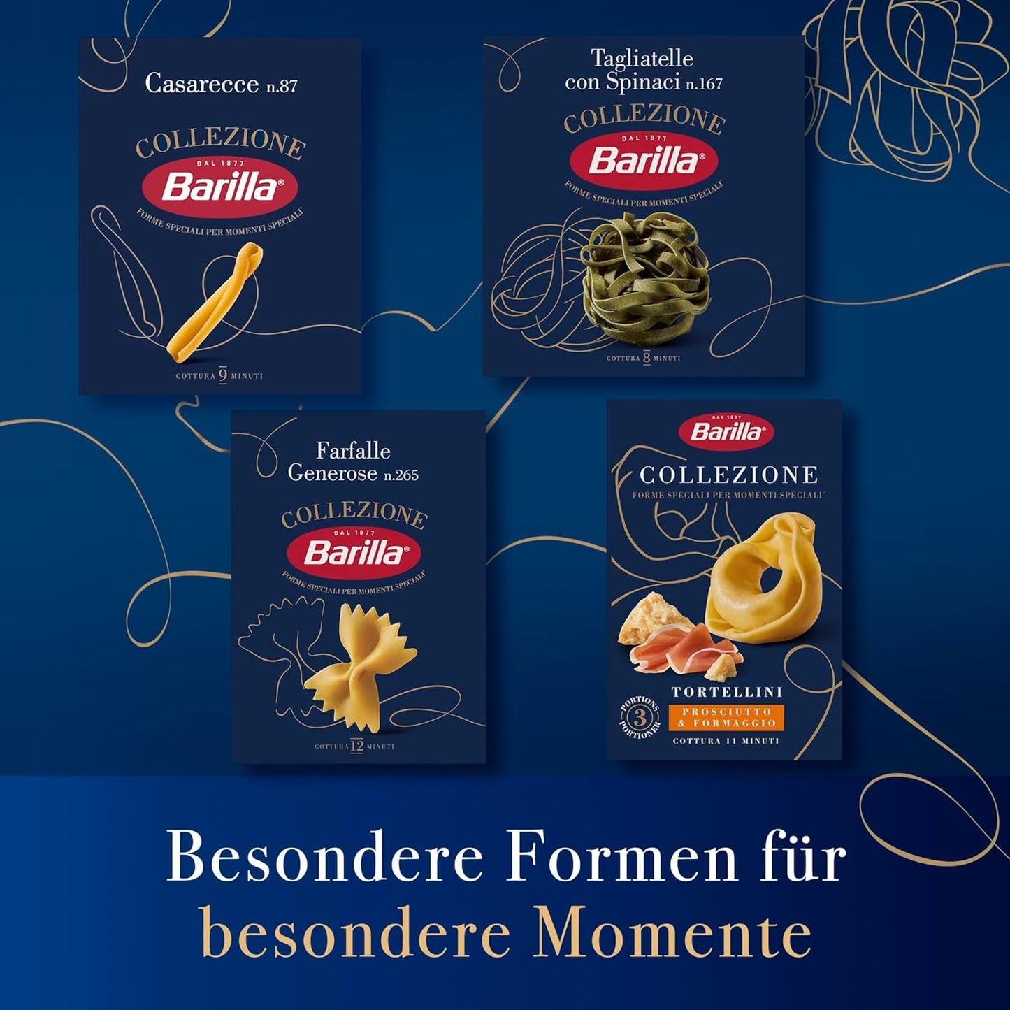 Barilla Collezione Farfalle Těstoviny vyrobené z vysoce kvalitní tvrdé pšenice, vždy al dente, (1 x 500 g)