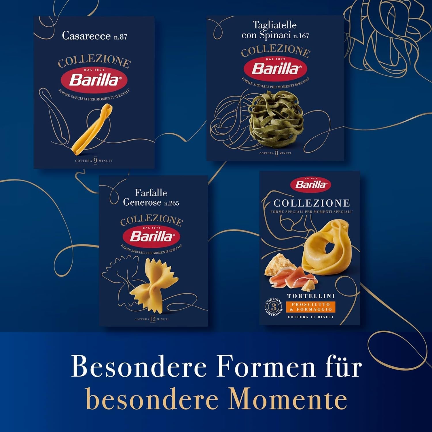 Barilla Collezione Farfalle Těstoviny vyrobené z vysoce kvalitní tvrdé pšenice, vždy al dente, (1 x 500 g)