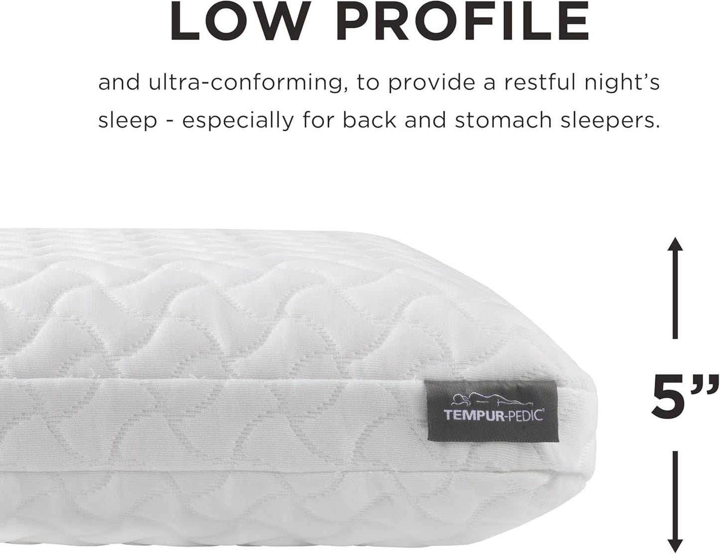 Tempur-Pedic Tempur-Cloud Polštář na spaní, standardní, bílý, 1 počet (balení po 1) Naty Shop standardní polštáře