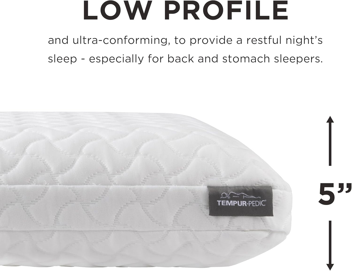 Tempur-Pedic Tempur-Cloud Polštář na spaní, standardní, bílý, 1 počet (balení po 1) Naty Shop standardní polštáře