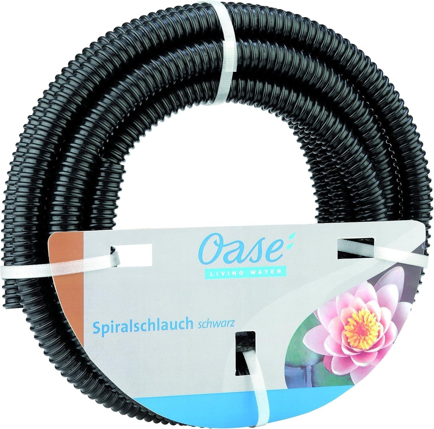 Černá spirálová hadice Oase 1 1/2", 5 m - hadicová část z PVC materiálu, vhodná pro 1 bar (pracovní tlak)