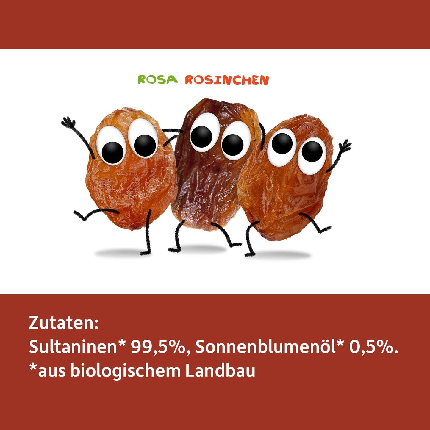 FRECHE FREUNDE Organické rozinky, Trockenfrüchte bez Zucker, bez Zusatzstoffe, ungeschwefelt, v malém Snackboxen, Sultaninen für Kinder, 20er Pack, 20 x (3x14g)