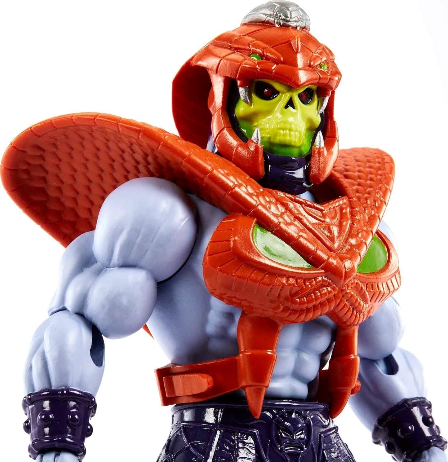 MASTERS of the UNIVERSE Skeletor Snake Armor – 16 pohyblivých kloubů, retro balení, mini komiks, pro děti 6+ a dospělé sběratele, HKM68 akční figurky Naty Shop