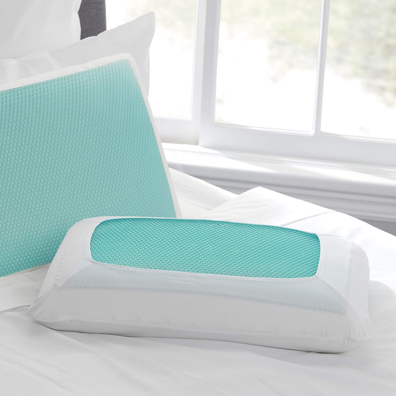 Sealy SE '19 Essentials SM Aqua Bubble Gel Sheet, 1 MC (US) Polštář, Bílý, 61 X 40 X 14 cm Standardní polštáře Naty Shop