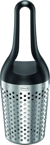 RÖSLE Mlýnek na muškátový oříšek, nerezová ocel 18/10 Škrabka Naty Shop Kräuterdusche Mit Wiegemesser