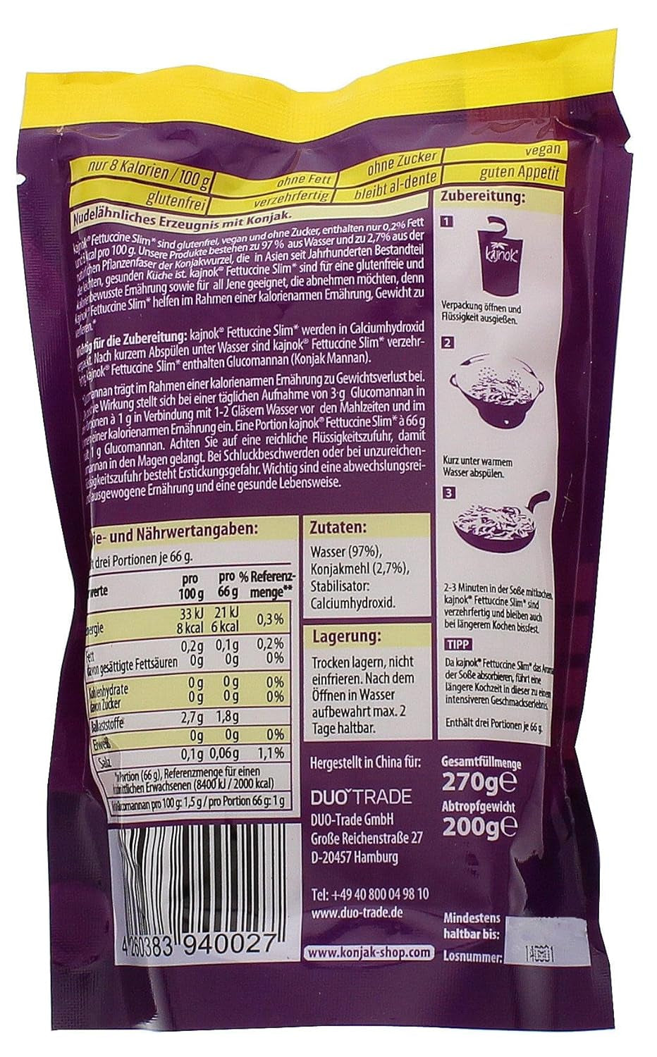 Fettuccine tenký, 200 g