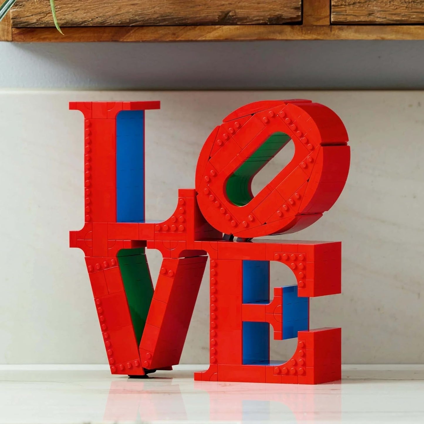 Stavebnice LEGO Art Love pro dospělé Domácí dekorace Dárek k Valentýnu a ke Dni matek pro ženy a muže Kreativní činnost pro milovníky umění a designu 31214 Stavebnice Besuche den LEGO-Store