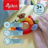 SIGIKID 40490 Aktivní kroužek Baby Activity PlayQ Hračka pro dívky a chlapce pro děti doporučeno od 3 měsíců vícebarevná Baby Toys Naty Shop