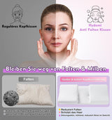 Hydomi Polštář proti vráskám 2-v-1 Anti-Aging Kosmetický polštář Ortopedický polštář na podporu krku Polštář z paměťové pěny na bolest šíje a ramen, který udrží vaši hlavu rovnou Ortopedické polštáře na krk Naty Shop