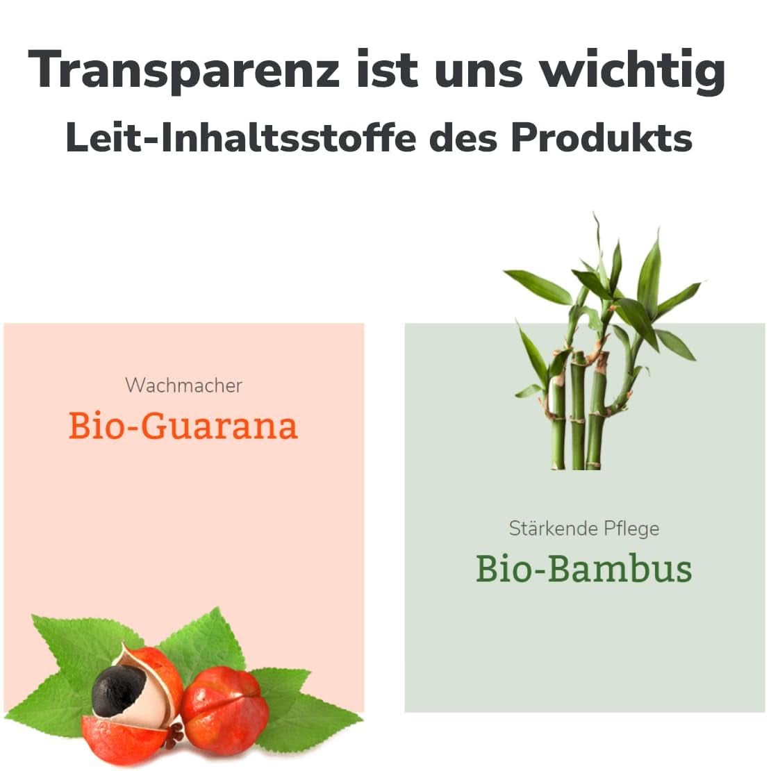 Lavera, Sprchový gel s bio bambusem a guaranou, 3v1, na pokožku, vlasy a obličej, 200 ml Sprcha a koupel Naty Shop