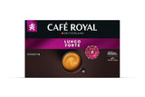 Café Royal Professional Pads, Lungo Forte, 50 Nespresso (R) Professional kompatibilní podložky pro kancelář a gastronomii, Rainforest Alliance zertifiziert, 100 Prozent Arabica Kaffee, Intensität 8
