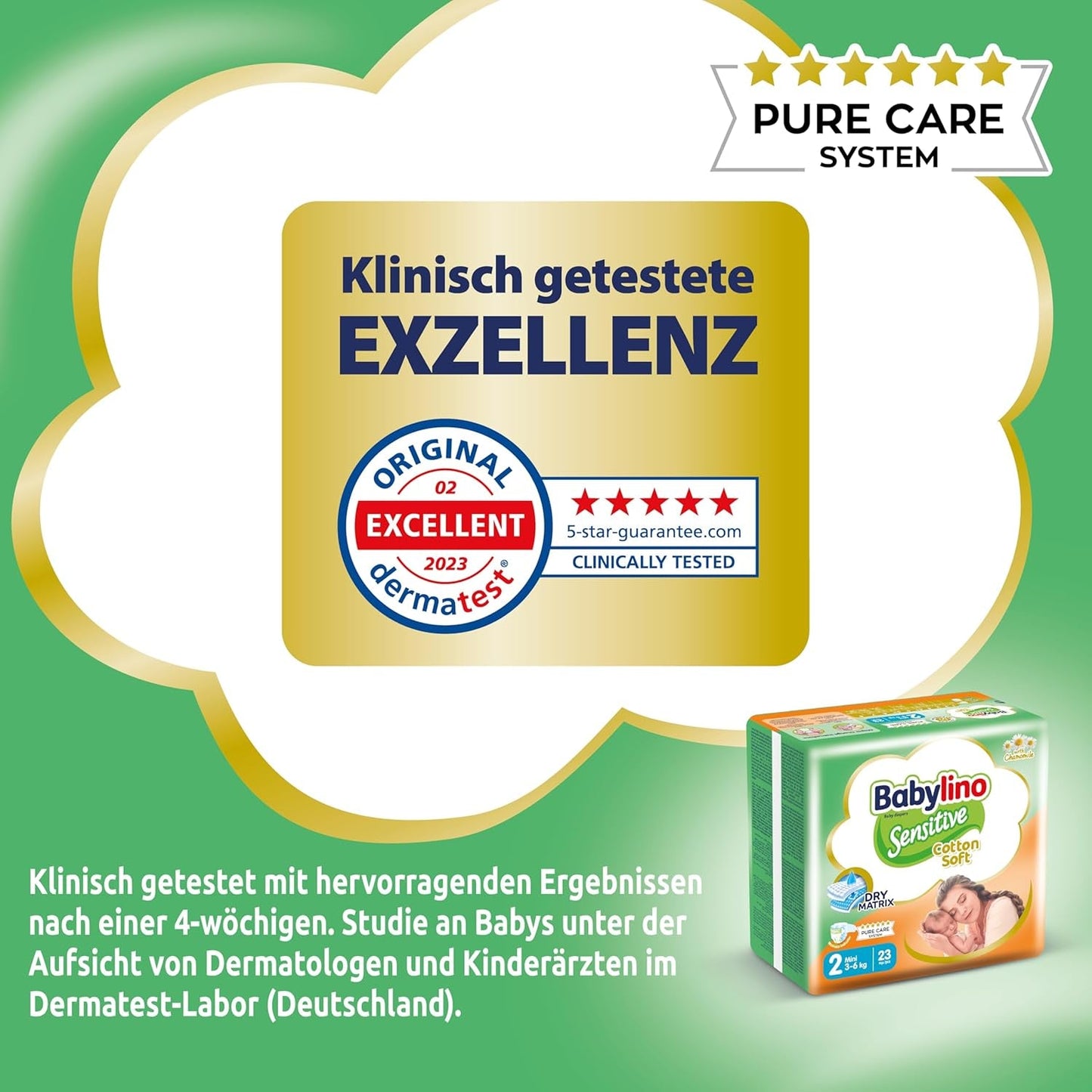 Pleny pro citlivá miminka, velikost 2, mini (3-6 kg), 192 plen