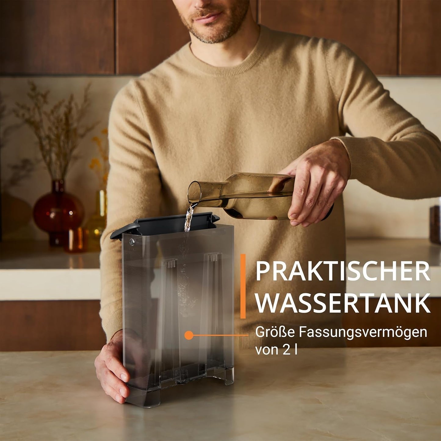 Espresso KRUPS Authentic+, 15 bar, intuitivní ovládání, propracovaný design, parní tryska, včetně rozšířeného příslušenství, Bullet Dark silver/Stainless steel, XP384G10