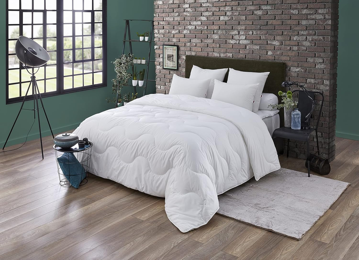 Přikrývka, Mírná, Syntetická, 220 X 240 Cm, Na manželskou postel, Deka Amazon, Odolná proti roztočům a nadýchaná, Recyklované vlákno, Lze prát v pračce na 40 °C Přikrývky a přikrývky Naty Shop 220/240