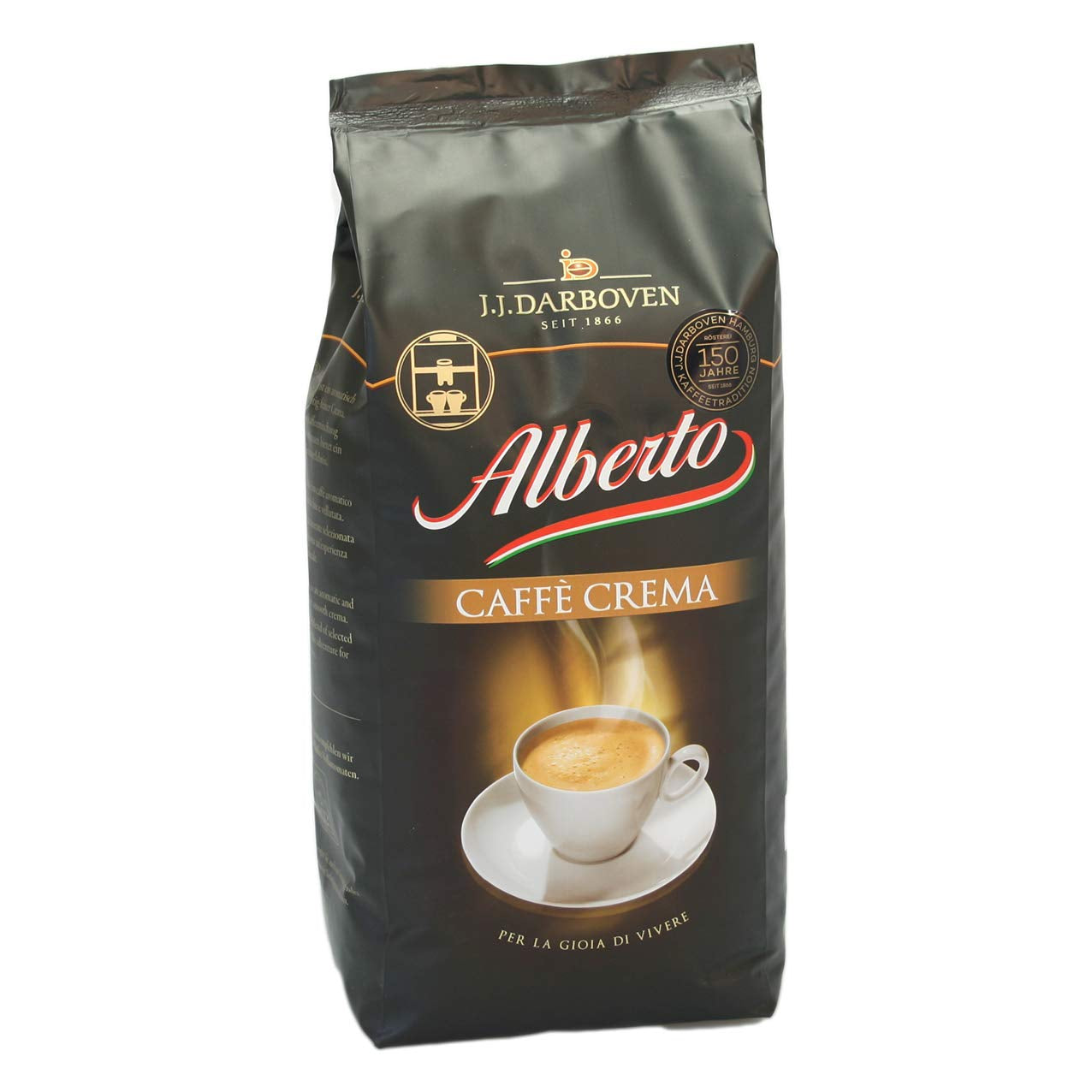 4 x Darboven Alberto Caffè Cream zrnková káva 1kg