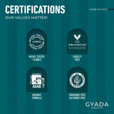 GYADA COSMETICS Spirulina Balíček pro posílení vlasů Vyživující proti vypadávání vlasů Dual Tips Works 250 ml + hřeben z bukového dřeva Ideální pro rozčesávání všech typů vlasů Maska na vlasy Naty Shop