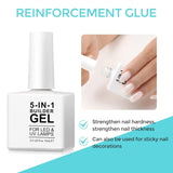 Builder 5 v 1 Builder Gel 15 ml, Nail Builder Gel, Nail Builder Gel, UV/LED prodlužovací lak na nehty, Prodlužování, Nail Art, Nálepky, Gel Nail Builder Gel (bílý)
