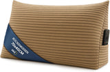 Péřový polštář, zádový polštář, sametový polštář, šířka 70 cm - polštář na čtení na postel, pohovku a pohovku, velký polštář na pohovku, nástěnný polštář, polštář na pohovku, polštář na čtení, podpěra zad, světle šedá