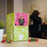 Cupper Bio ovocný čaj Brusinka Malina | Malinový čaj | 250 nebělených čajových sáčků | Velké balení | Ideální do kanceláře | Ekologické | Fair trade