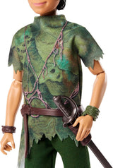 DISNEY Peter Pan a Wendy - polohovatelné figurky s typickými kostýmy a odnímatelnými doplňky, kalhoty z měkkého materiálu, pro zopakování oblíbených scén nebo kreativní hru, pro děti od 3 let, HNY36