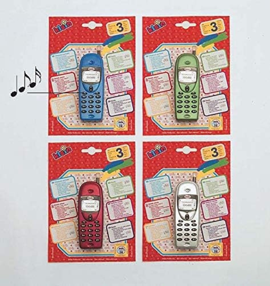 Theo Klein 4920 Multitone Mobile Phone I Bateriemi napájený dětský mobilní telefon s různými tóny a blikajícím světlem I Rozměry: 4 cm x 2,6 cm x 12,3 cm I Hračka pro děti od 3 let Bebe Naty Shop Toys Výchozí název