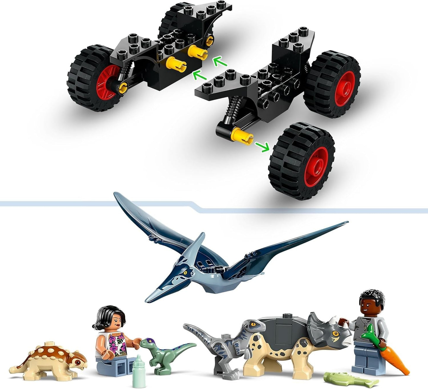 LEGO Jurassic World Rescue Center for Baby Dinosaurs, sada s malými figurkami dinosaurů včetně Triceratopse, Ankylosaura a Velociraptora, stavebnicový dárek pro chlapce a dívky od 4 let 76963 Stavebnice Besuche den LEGO-Store