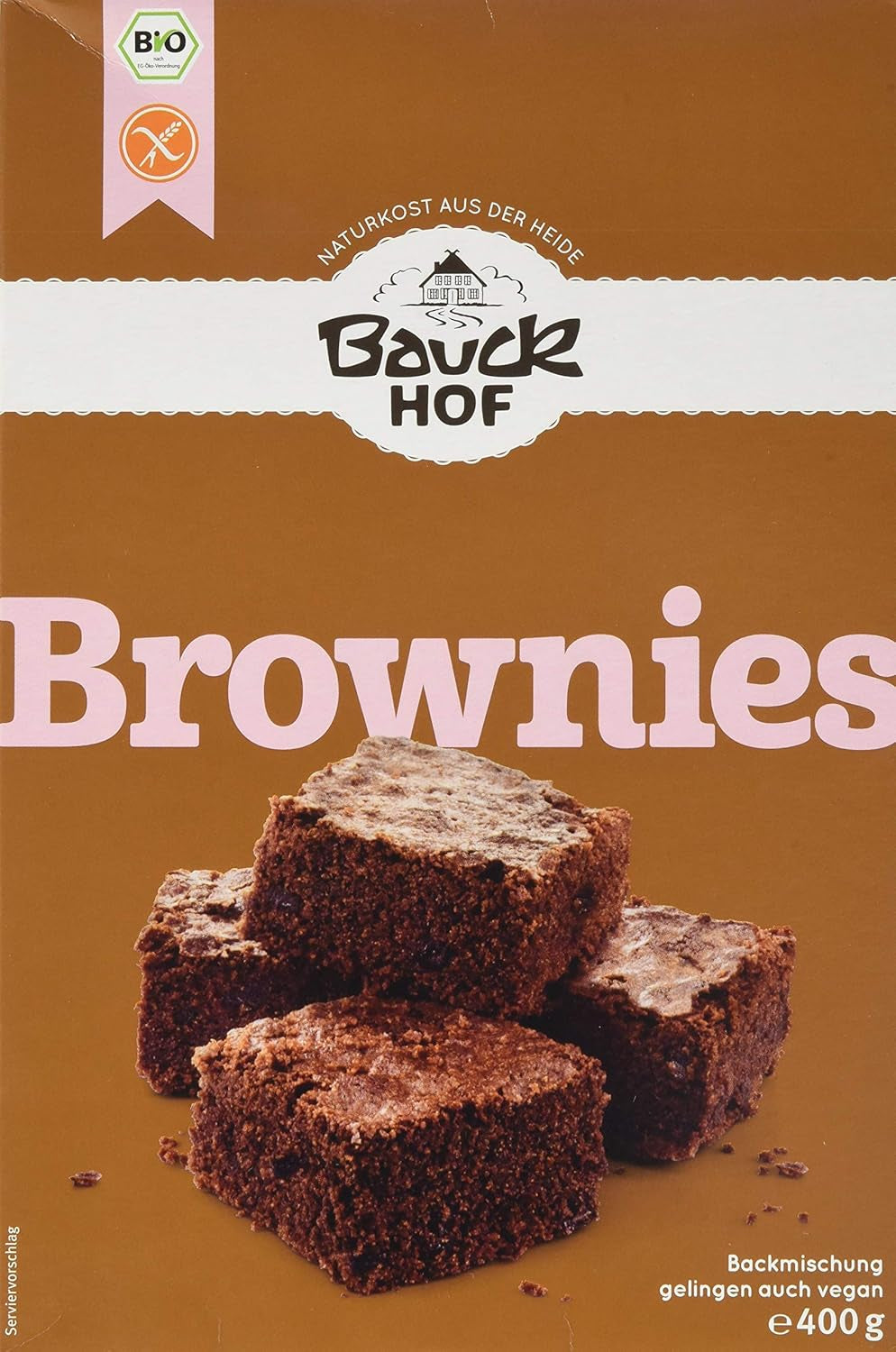 Brownies bez lepku, 3 Err Pack (3 X 400 G) - Bio Naty Shop 400 G (3 Er Pack)