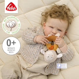 Fehn baby grip ring hračka ovečka fehnNATUR - plyšová hračka z bio bavlny - hračka pro miminko se zvonkem a hravá hračka na učení - hračka na uchopení pro miminka a batolata od 0+ měsíců Baby Toys Naty Shop