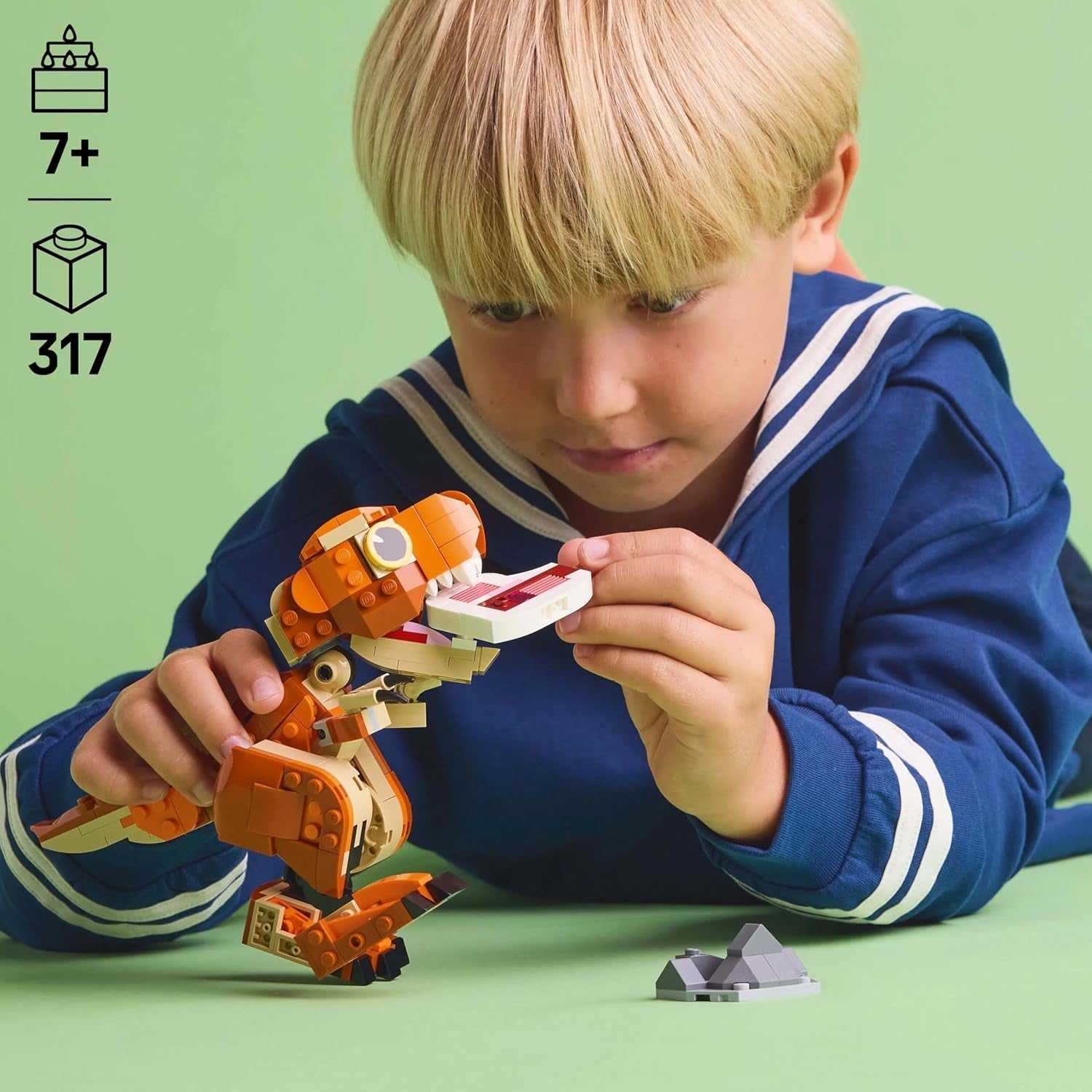 LEGO Jurassic World Little Eatie: Stavebnice T. Rex pro chlapce a dívky 7letá stavebnice dinosaura Dětský dárkový model s pohyblivými ústy, hlavou a ocasem 76967 Stavebnice Besuche den LEGO-Store