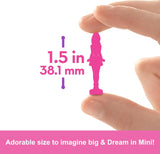 Barbie Mini Barbieland Sada 5 panenek Fashionistas, přibl. Minipanenky s výškou 3,8 cm v rukávech na rtěnku Kolekce překvapení (styly se mohou lišit), panenky JBD26 Naty Shop