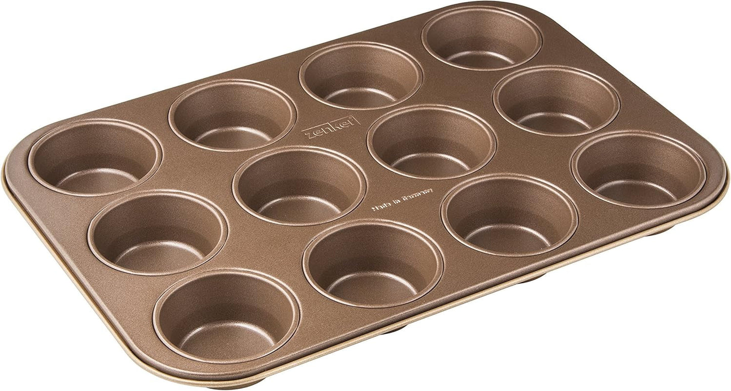 Zenker, forma na muffiny průměr Ø 7 cm, MOJAVE GOLD Formy a plechy na pečení Naty Shop