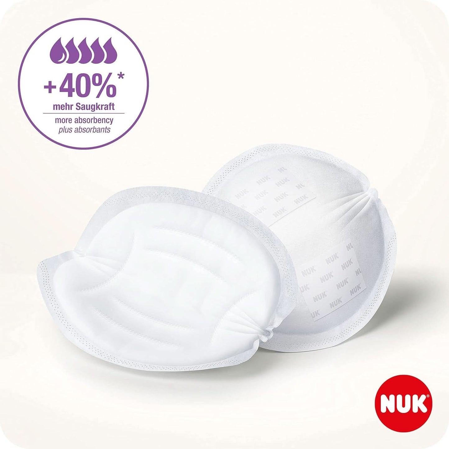 NUK Vysoce výkonný Einweg-Stilleinlagen Mit Sofort-Saugvlies | Einlagen Zum Stillen | Einzelverpackung | +40% vyšší sací výkon | 60 Stück Dětská výživa a doplňky ke kojení Naty Shop