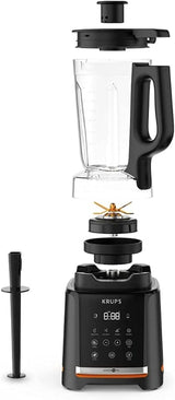 Krups Highspeed - Standmixer Infinymix KB9158 | 1600 W | 5 automatických programů + manuální nastavení | Tritanbehälter | Vč. Rezeptheft | Smoothies, koktejly, ledová tříšť | Schwarz Kitchen Naty Shop