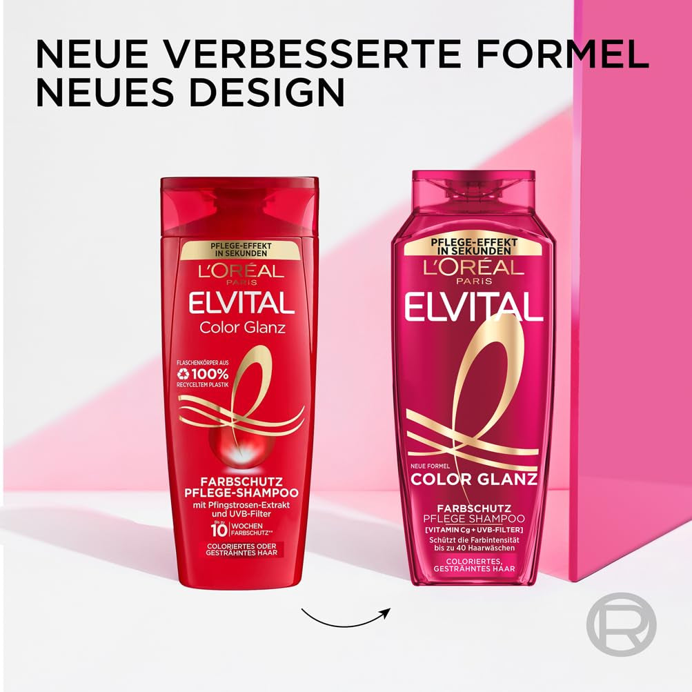 L'Oréal Paris Elvital XXL, Šampon pro ochranu barvy pro barvené vlasy, 1 litr Sprcha a koupel L'Oréal