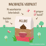 Neslazená kaše z fíků a malin Allos | Kaše bez cukru | Bio müsli | Müsli s ovocem | Ovesné vločky | Kaše k snídani | Cereálie k snídani | Vegan | Balení po 6 kusech (6 x 500 g)