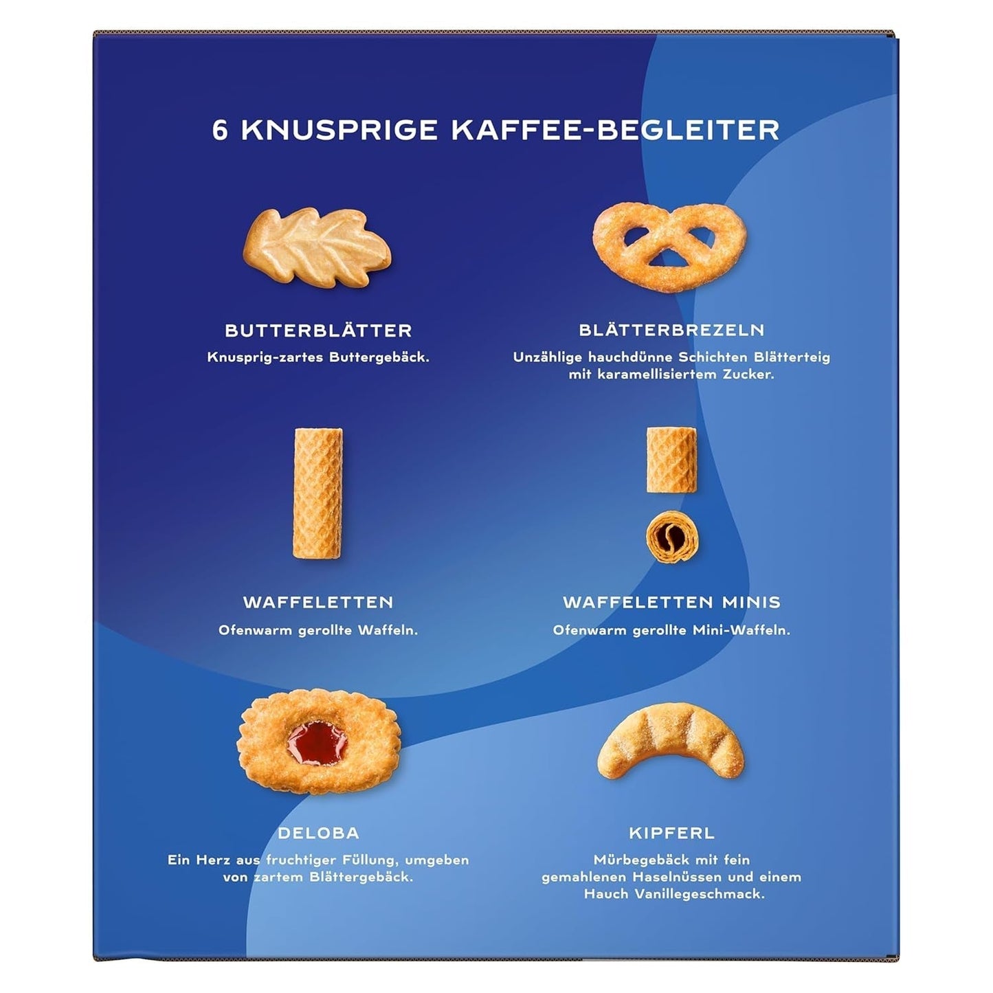 Kolekce Bahlsen Caroline – 1 balení – Směs sušenek a oplatek (10 x 161 g / 1610 g)