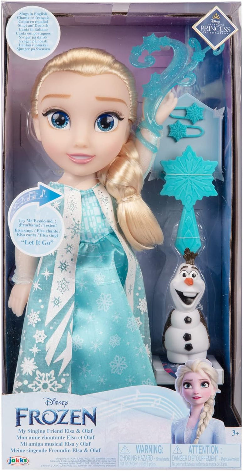 Disney Die Eiskönigin - Frozen - Zpívající panenka ELSA 35 cm, zpívající "Let It Go", včetně doplňků pro extra zábavu, ideální pro dívky od 3 let, 225306, Türkis